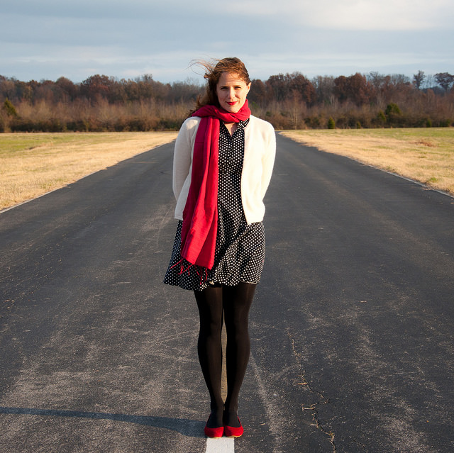 Scarf on a Runway