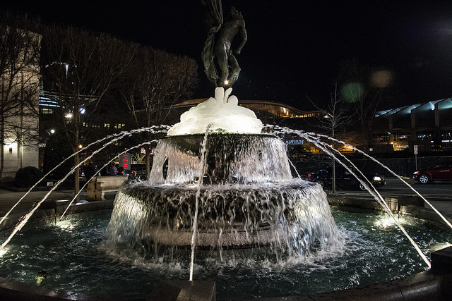 Symphony Fountain Ice