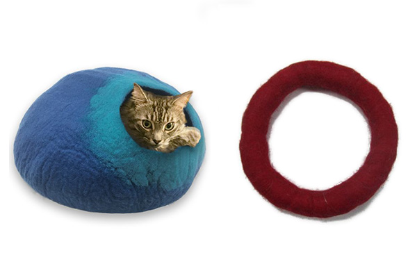 Cat cave and dog toy