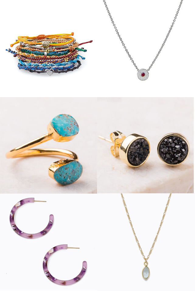 Earrings, Necklaces, and Bracelets from Sustainable Companies